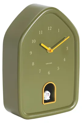 Productafbeelding van Karlsson Kuukluk-wandklok, modern design, hond, groen
