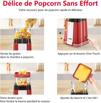 Immagine prodotto di Macchina per popcorn Yashe U6-1208, 1200W