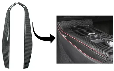 Imagen del producto de Molduras decorativas laterales de fibra de carbono para Mercedes W177 V177, modelos a partir de 2018.