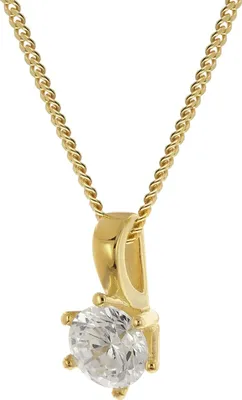 GLIZZ GL8794 Schmuck-Anhänger Gold 333/8K Zirkonia mit Halskette 1