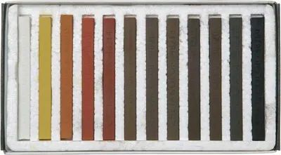 Immagine prodotto di Set di pastelli duri Cretacolor marrone - 12 colori per bambini e artisti