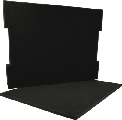 Produktbild von vhbw Schaumstoffeinlage kompatibel mit Bosch L-Boxx 102 Werkzeugkoffer - vorperforierter Schaumstoff Schwarz