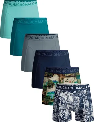 Produktbild von Muchachomalo Herren Boxershorts – 6er Pack – Baumwolle Stretch – Bequeme Unterwäsche – Größe 7XL - U-OUTLT1010-365