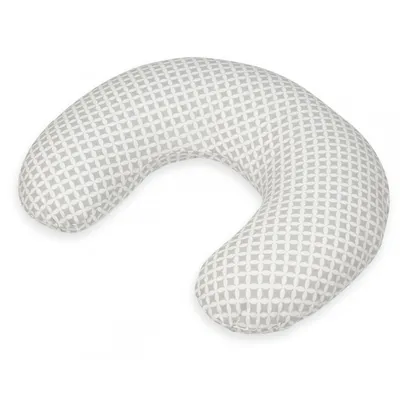 Image de Coussin d'appui-tête à carreaux gris