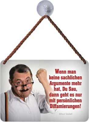 Produktbild von Kulthänger Blechschild Du Sau KH 249
