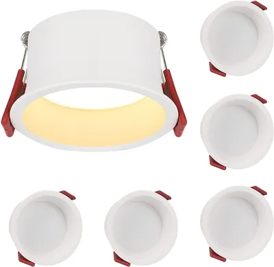 Obrázok produktu pre ZMH LED vstavané bodové svietidlo sada 5 vstavaných bodových svietidiel 230V/5W teplá biela
