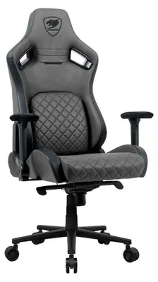 Zdjęcie produktu dla COUGAR CGR-DSF-GRB, Uniwersalny fotel dla gracza, 150 kg, Tapicerowane siedzisko, Oparcie tapicerowane, Czarny/Szary, Czarny