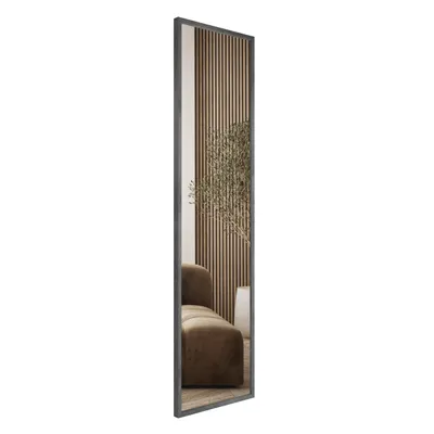 Produktbild von STYLER Wandspiegel LINCOLN 37x142 cm AO rechteckig MDF Rahmen Flur Schlafzimmer Bad Ganzkörperspiegel modern dekorativ schmal