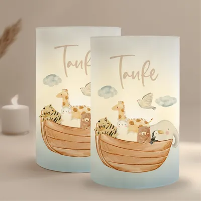 Productafbeelding van Windlichten set van 10 voor tafeldecoratie bij doop