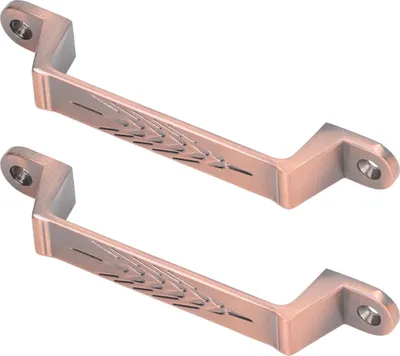 Zdjęcie produktu dla 2 Zestaw Klamek i Pociągów do Drzwi Przesuwnych Aluminiowa Klamka do Drzwi Przesuwnych Brama Szafa ze Śrubami