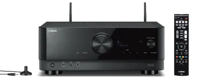 Obrázok produktu pre Yamaha RX-V4A, 5.2 kanály/kanálov, Surround, 115 W, 32-bit/384kHz, Prípojný bod, Káblový a bezdrôtový