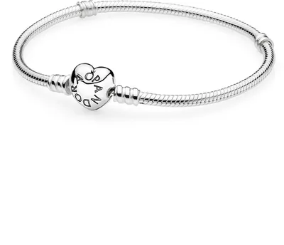 Produktbild von Pandora 590719 - Pandora Moments Schlangenkette Herz Verschluss - Armband Länge 20 cm