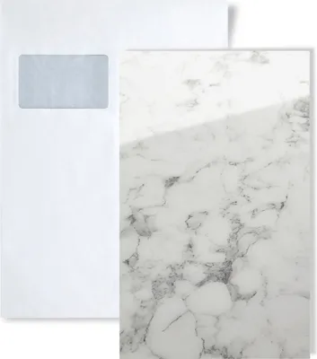 Produktbild von 1 MUSTERSTÜCK WallFace S-19345 DIN A5 | Wandpaneel Muster MARBLE WHITE AR+