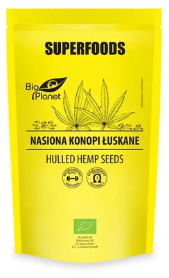 NASIONA KONOPI ŁUSKANE BIO 200 g - BIO PLANET SUPERFOODS