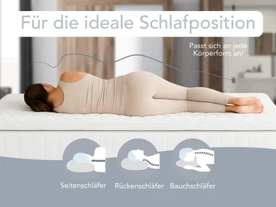 Produktbild von Ergonomischer Komfortschaum Topper | 80 x 200 | für alle Matratzen | XDREAM Pure Matratzenauflage