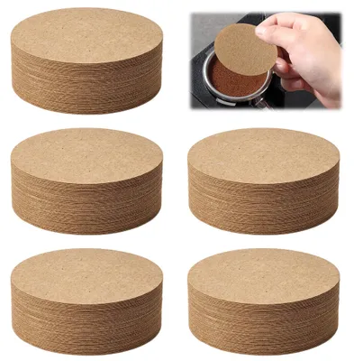 Runde Kaffeefilterpapiere 64 mm, 500 Stück, ungebleicht