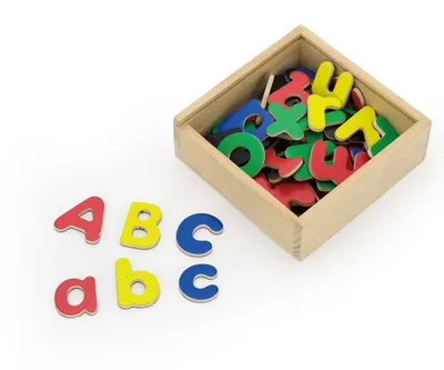Image de VIGA Lettres magnétiques en bois Aimant Apprendre à écrire