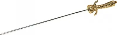 Produktbild von Fleischspieß, aus Edelstahl, Motivgriff aus massivem Messing, Variante wählbar : Säbel Variante: Säbel