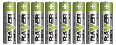 Alkaline Batterien RAVER LR6 (AA), 8 Stk.