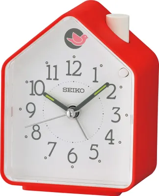 Immagine prodotto di Sveglia Seiko QHP010R con canti di uccelli, rossa