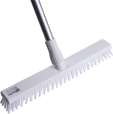 Produktbild von Profi Hygiene-Schrubber Großflächen-Wischer 40cm nach HACCP mit Stiel Aluminiumstiel weiß