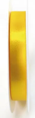 Produktbild von Goldina® 8172015100025 Doppelsatinband - 15 mm x 25 m, gelb