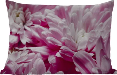 Produktbild von MuchoWow® Outdoor Kissen - Blumen - Rosa - Natur - 50x30 cm - Wetterfest - Lounge Kissen - Sofa kissen - Wohnzimmer Dekoration