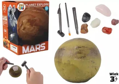 Produktbild von Bastelset Mars Mineralienabbau Gips mit verstecktem Kristall für Kinder ab 4 Jahren