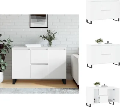 Zdjęcie produktu dla vidaXL Kredens biały 104x35x70 cm materiał drewnopochodny - Kredensy