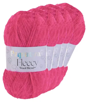 Papatya Fleecy Kuschelgarn 20% Wolle veredelt Oeko-Tex Häkelgarn Strickgarn magenta