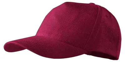 Produktbild von Malfini - Baseball-Mütze, 5 Segmente, Baumwolle PP9852 (Einheitsgröße) (Granatrot)