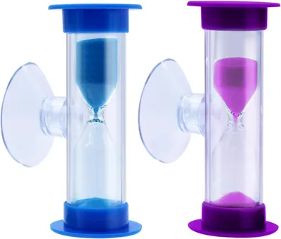 Imagen del producto de Juego de relojes de arena para niños, de 2 a 3 minutos, con ventosa, temporizador para niños