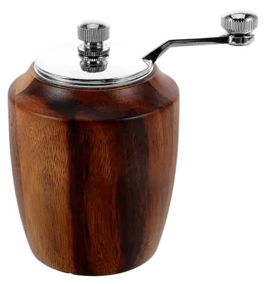 Produktbild von Manuelle Pfeffermühle aus Holz mit einstellbarer Mahlstärke für Küche und Grill