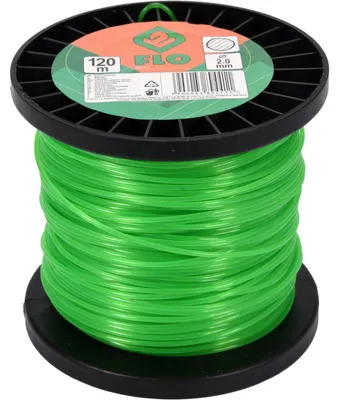 Produktbild von Mähfaden Rund 2,0mm x 120m Gartengeräte Schneidfaden Schneiden Werkzeug