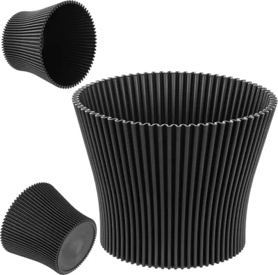 Zdjęcie produktu dla KADAX doniczka doniczka 13cm osłonka na roślinę stojak na kwiaty plastikowy czarny