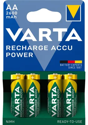 Zdjęcie produktu dla Bateria Varta Ready2Use 5716101404 AA Mignon HR6 2.600mAh 4 szt/opak.