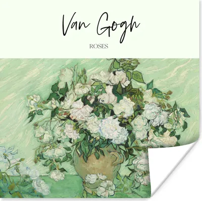 Produktbild von MuchoWow® Poster Van Gogh - Kunst - Rosen 100x100 cm - Babyzimmer