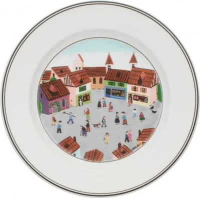 Produktbild von Villeroy & Boch Design Naif Frühstücksteller / Kuchenteller Dorf 21cm