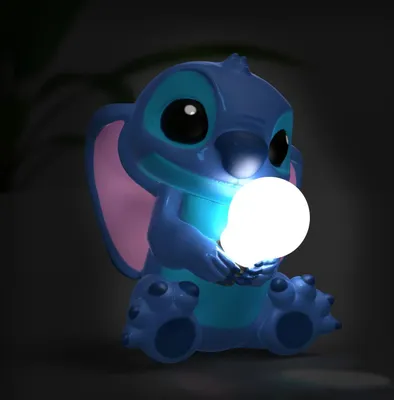 Produktbild von Stitch Light - Oficjalnie licencjonowana lampa Lilo & Stitch, przedmiot kolekcjonerski Disneya, lampka nocna do sypialni, dekoracja do oświetlenia nocnego