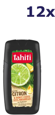 Immagine prodotto di 12 confezioni di gel doccia Tahiti - 250 ml - limone e olio di cocco
