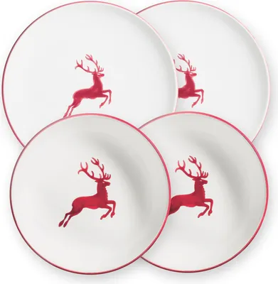 Produktbild von Gmundner Keramik Bordeauxrot Hirsch Dinner für 2 Cup