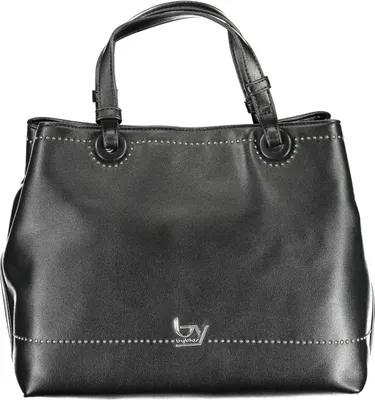 Produktbild von Elegante schwarze Damentasche mit Henkeln und abnehmbarem Riemen