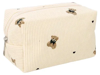Produktbild von Kosmetiktasche Damen Set aus Cord in Beige
