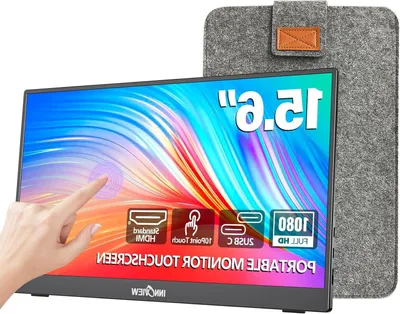 Image de Moniteur portable - Écran mobile - Écran externe - Écran tactile - Écran portable - 15,6 pouces Full HD