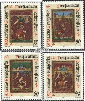 Produktbild von Briefmarken Liechtenstein 1987 Mi 930-933 (kompl.Ausg.) postfrisch Weihnachten