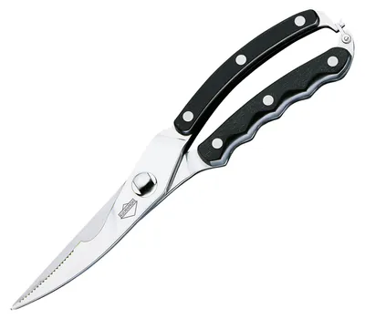 Geflügelschere, rostfreier Stahl, 25 cm, mit Sicherheitsschluss