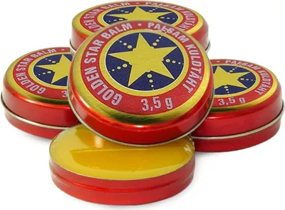 Produktbild von 4x (4Stück x 3,5 g) Balsam Golden Stern Balm бальзам Звездочка Золотая звезда