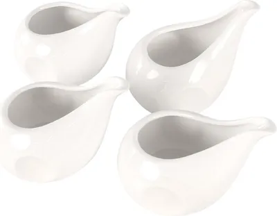 Produktbild von Keramik-Milchkanne-Set 4-teilig weiß 12cm