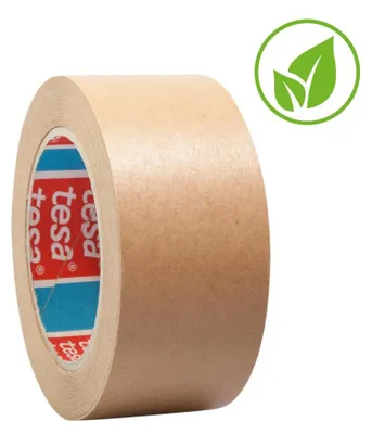 Produktbild von tesa 4313 PV12, Papier-Packband, Papierverpackungsklebeband, braun/chamois 50mm x 50m