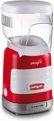 Image de Machine à pop-corn 60 g de maïs - Pop-corn prêt en 2 minutes à l'air chaud - sans matière grasse - 1 000 watts - rouge